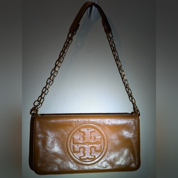 Tory Burch Brown Leather Shoulder Bag In Good Condition Normal Wear On Leather - Picture 2 of 10